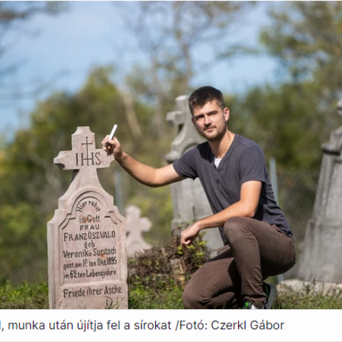Bakonypéterd - Gazdátlan 200 éves sírokat újít fel a családfakutató Bakonypéterden