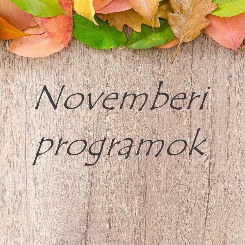 Hajmáskér - Novemberi programok, Hajmáskér